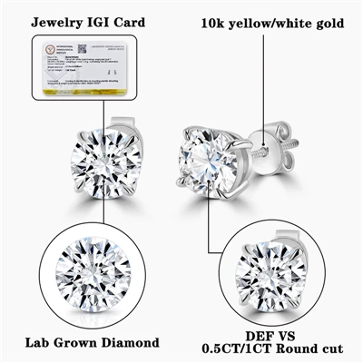 Anting-anting Berlian Buatan Makmal